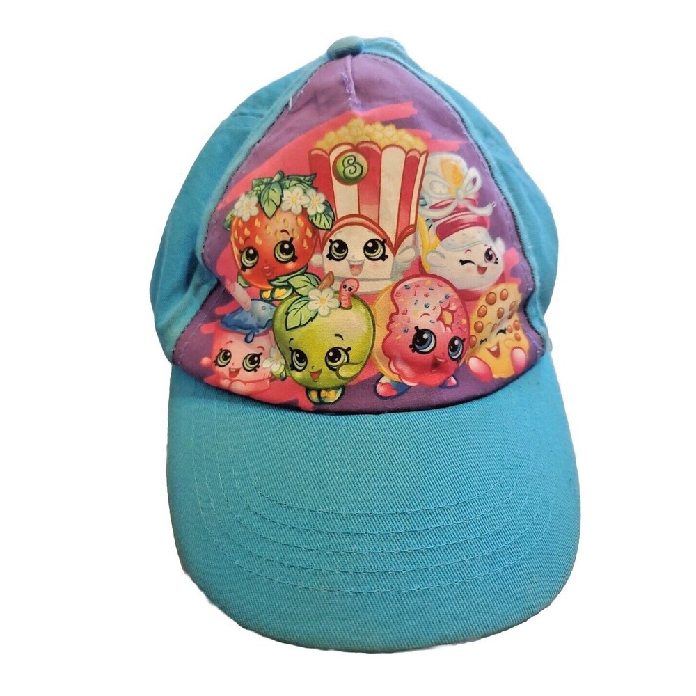 Shopkins  Accessories Kids Cap Youth One Size Adjustable Strap Back Hat Blue